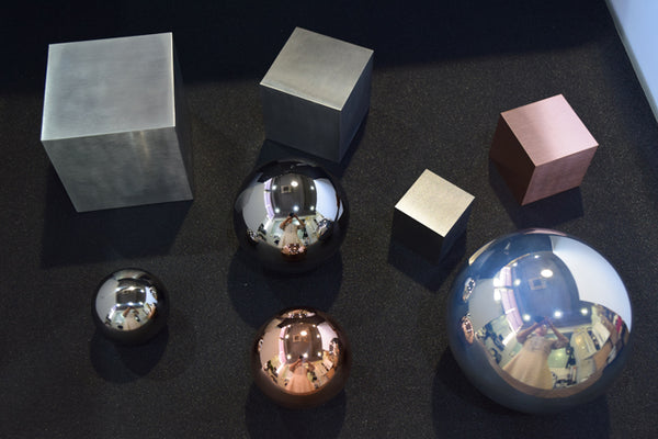 Trance KILO Spheres and Cubes: Magnesium, Titanium, Copper, and Tungsten