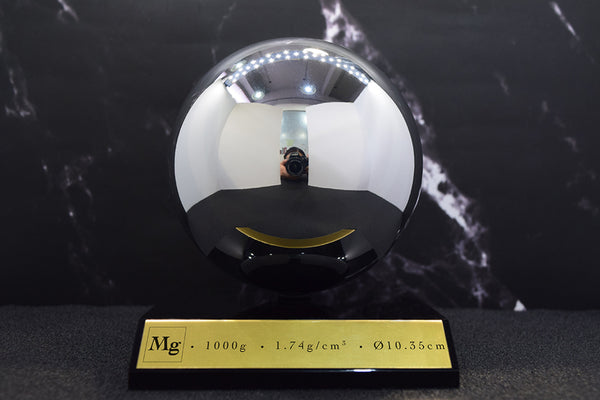 KILO Magnesium Sphere with the Museum-quality Display Base