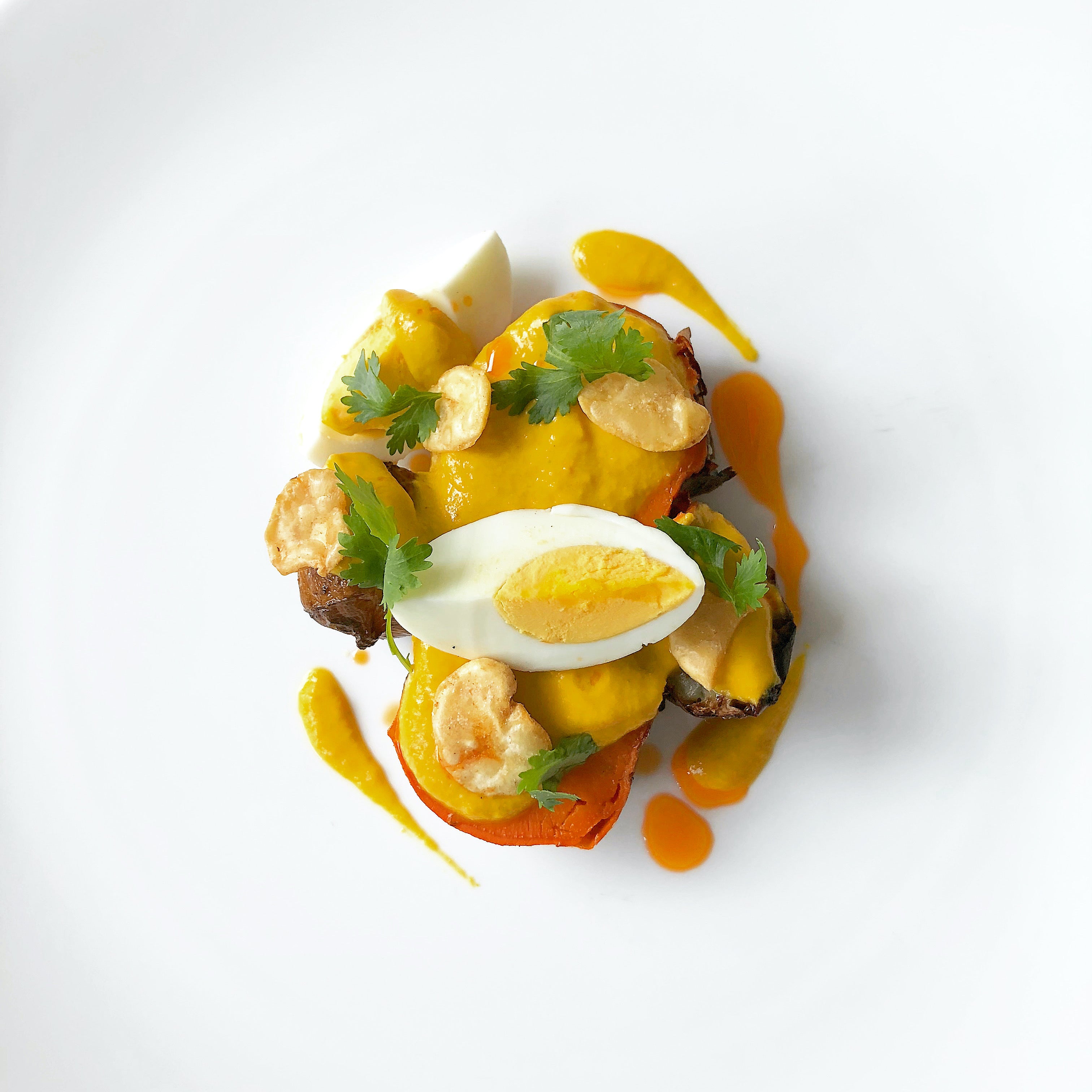 sweet potato huancaina