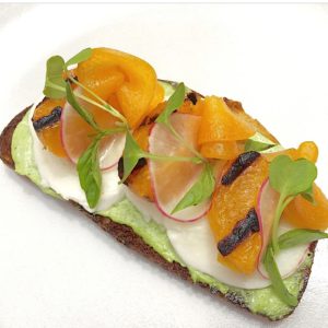 grilled apricot bruschetta