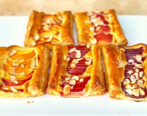 stone fruit almond tarts