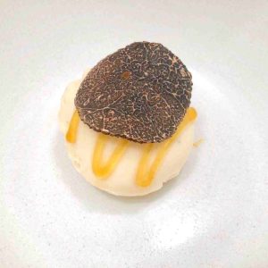 White Chocolate sorbet with truffle and honey