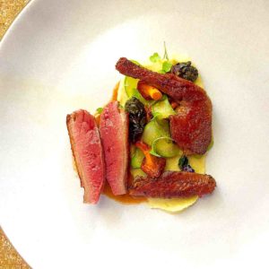 Sous Vide Squab recipe, Chanterelles, Carrot