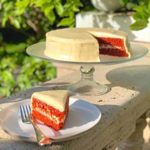 Red Velvet Cake with Cream Cheese Frosting