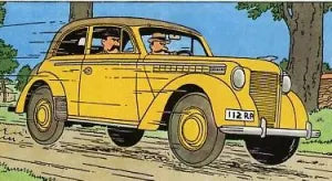 Voiture Tintin Olympia espions Syldaves