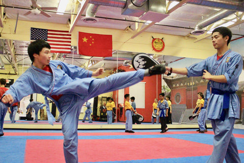 Teenage martial arts classes at Shaolin Kungfu Chan.