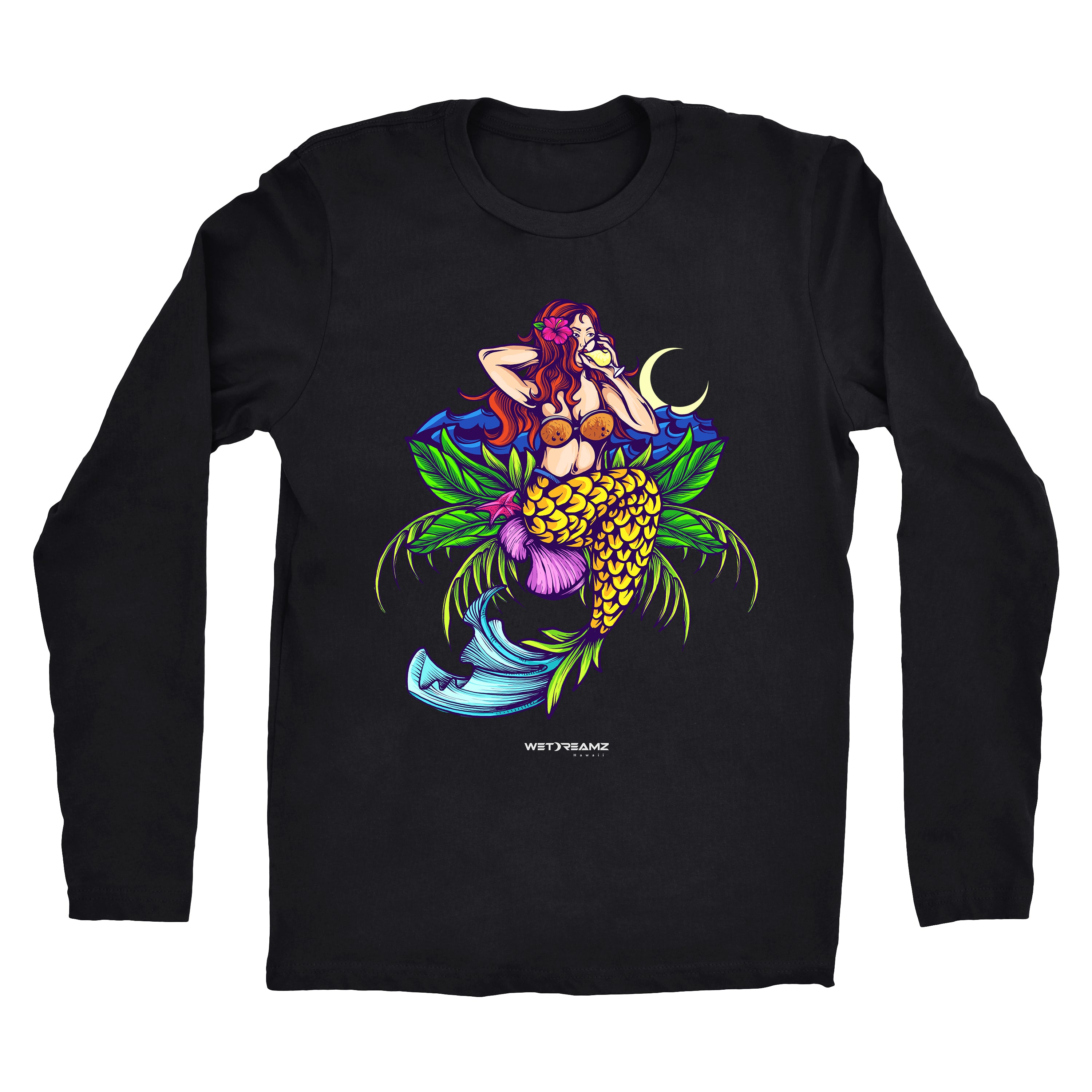 Long Sleeve "Pina Colada Mermaid" Tee