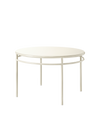 T37 Round table - Blanc perlé / 120 x 120