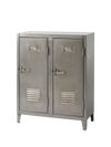 B2 Locker storage - Varnished raw steel