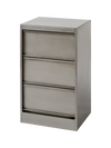 CC3 Filing cabinet - Varnished raw steel