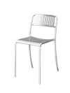 Patio Slatted Chair - Galvanized