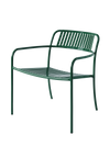 Patio Lounge Slatted Armchair - Moss green