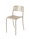 Patio Slatted Chair - Grey Beige