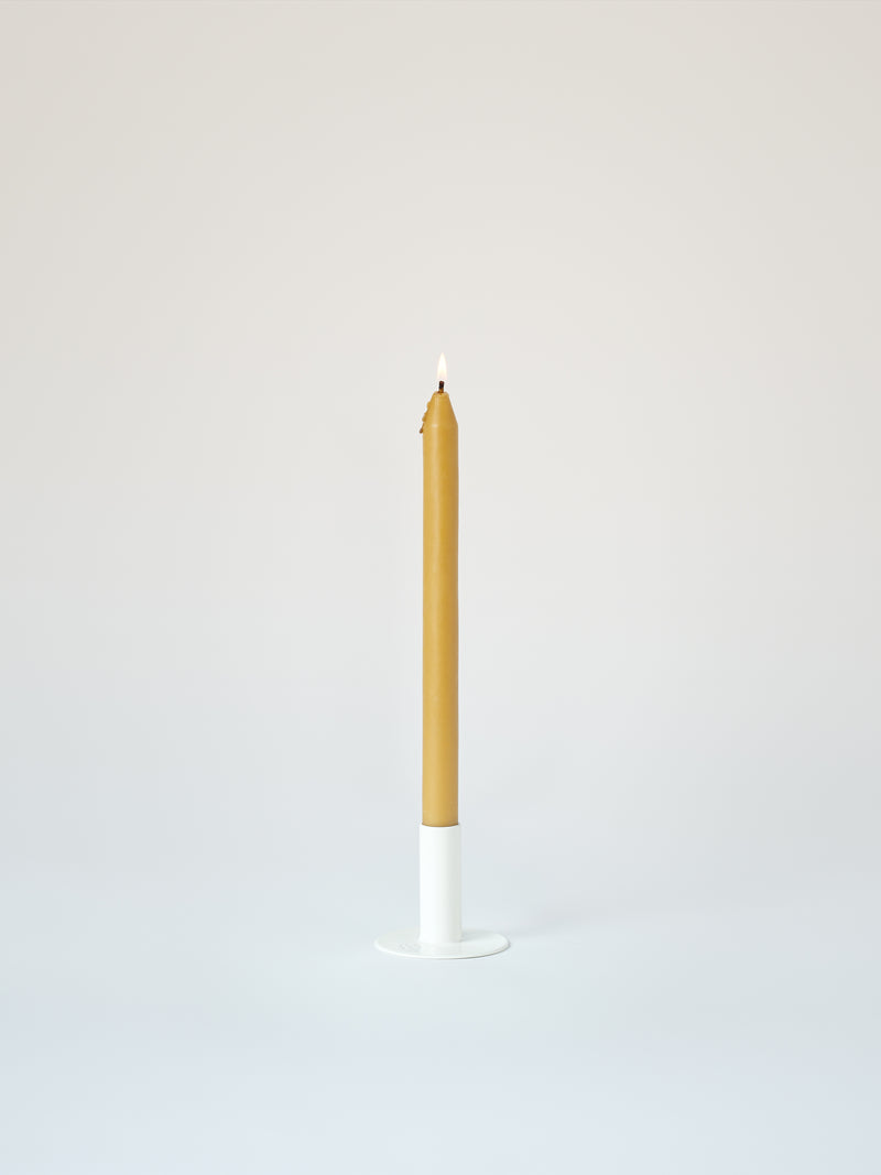 Small T37 Candle Holder and Beeswax Candle