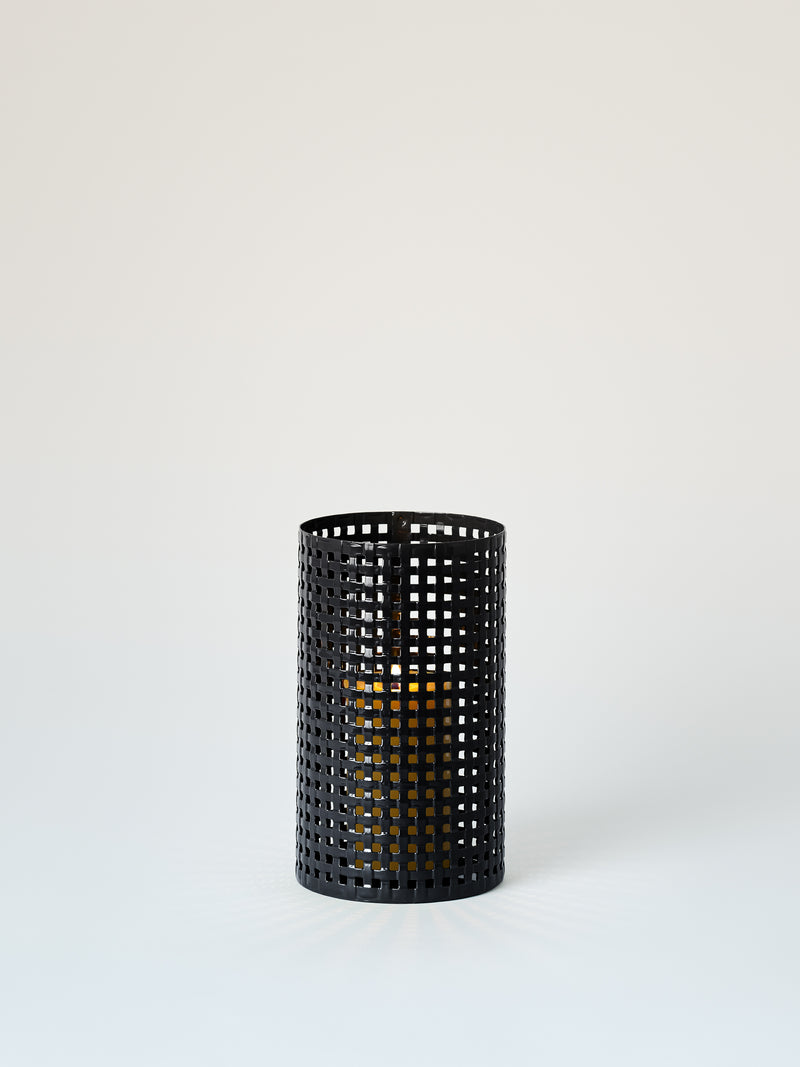 T37 Round Woven Candle Holder