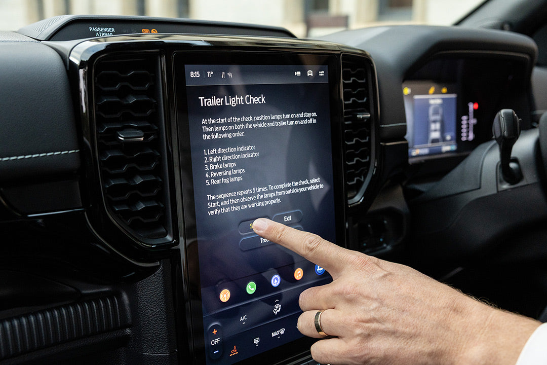 Trailer check on the Ford Ranger PHEV
