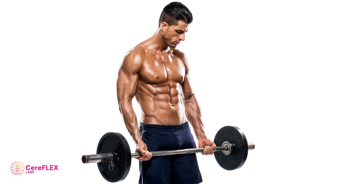Man lifting weights