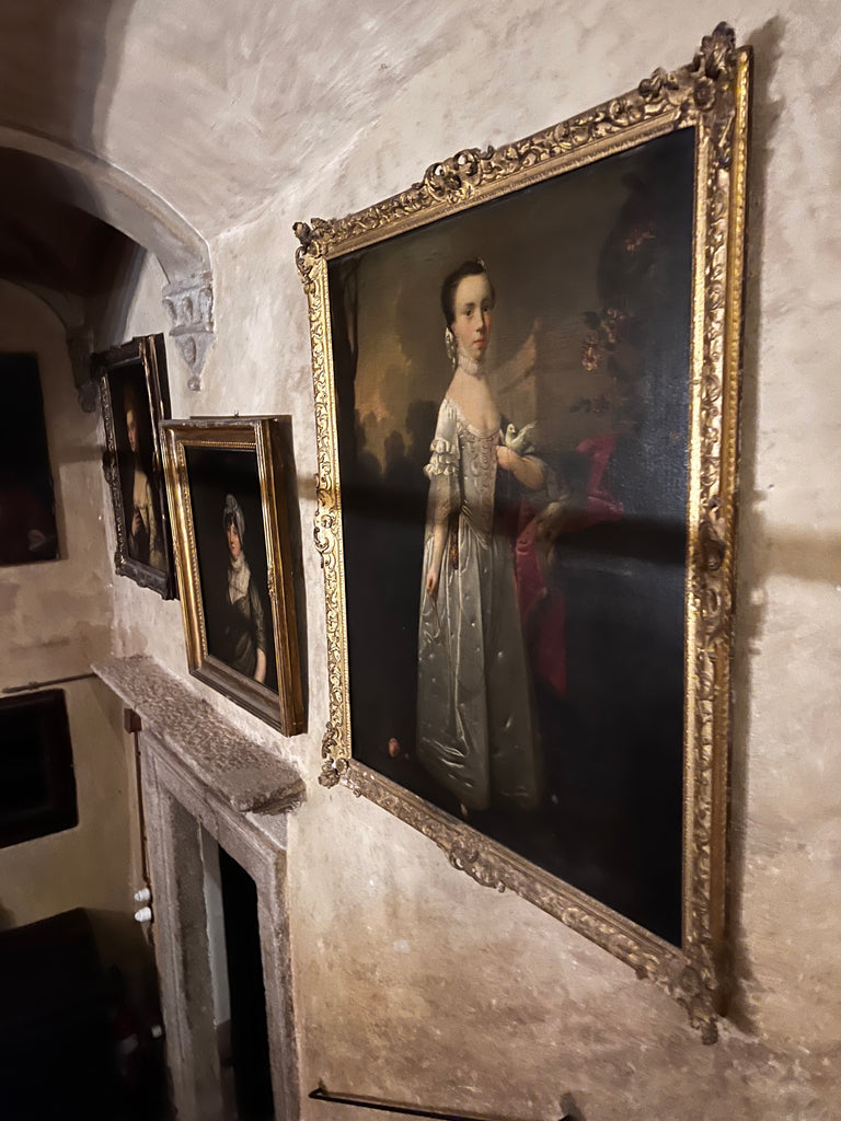 view of staircase paintings