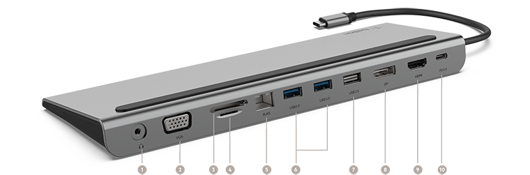 Belkin 11 in USB-C ドッキングステーション HDMI Displayport VGA対応 最大100W PD対応 Ma - 3