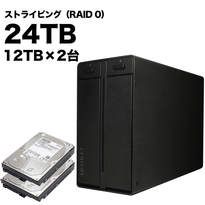 林檎派 Macbeth 2Bay2 ストライピングモデル 24TB [RGH35M2B2-S24T1