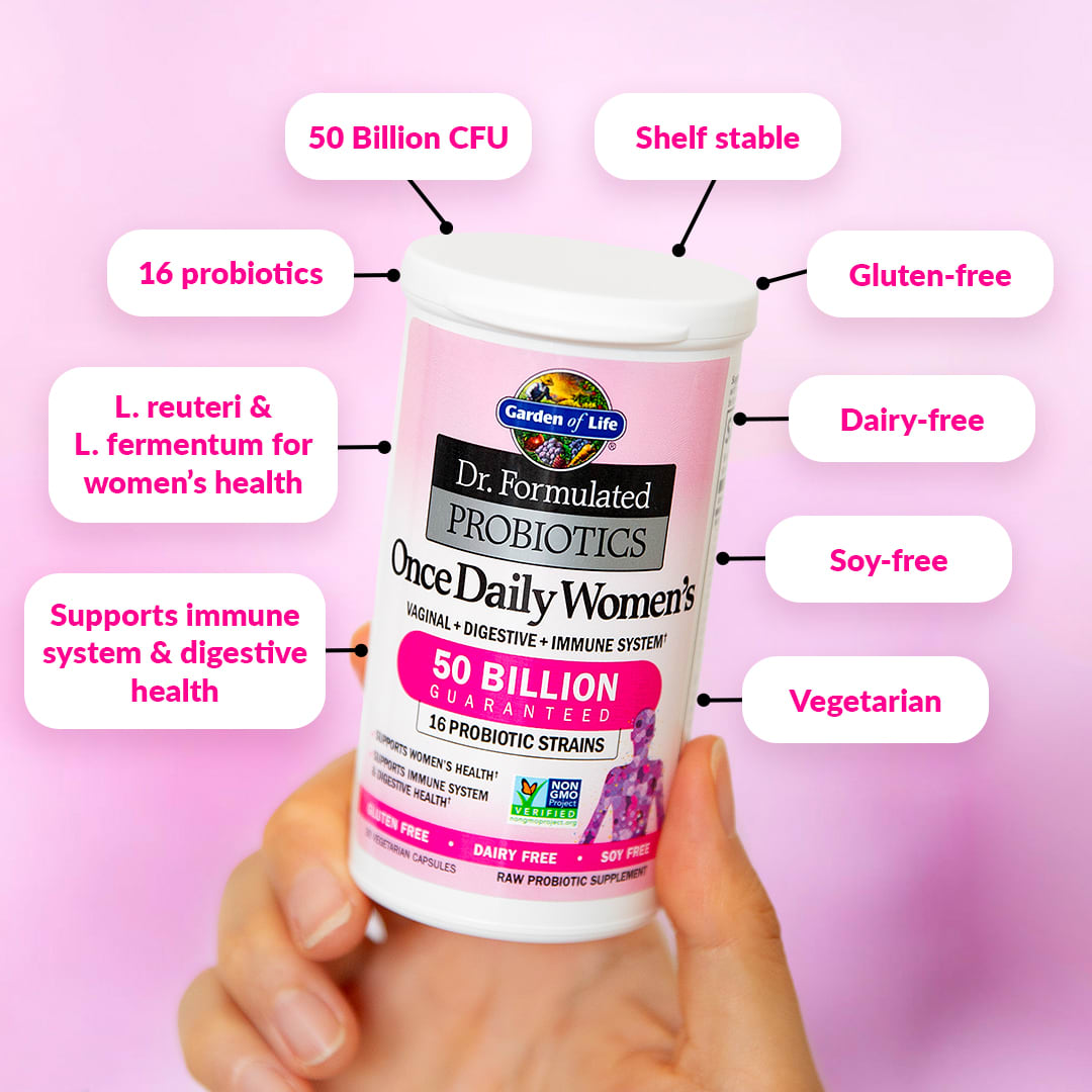 Garden of Life, Dr. Formulated Probiotics, Once Daily Women's, 50 Billion, 30 Vegetarian Capsules