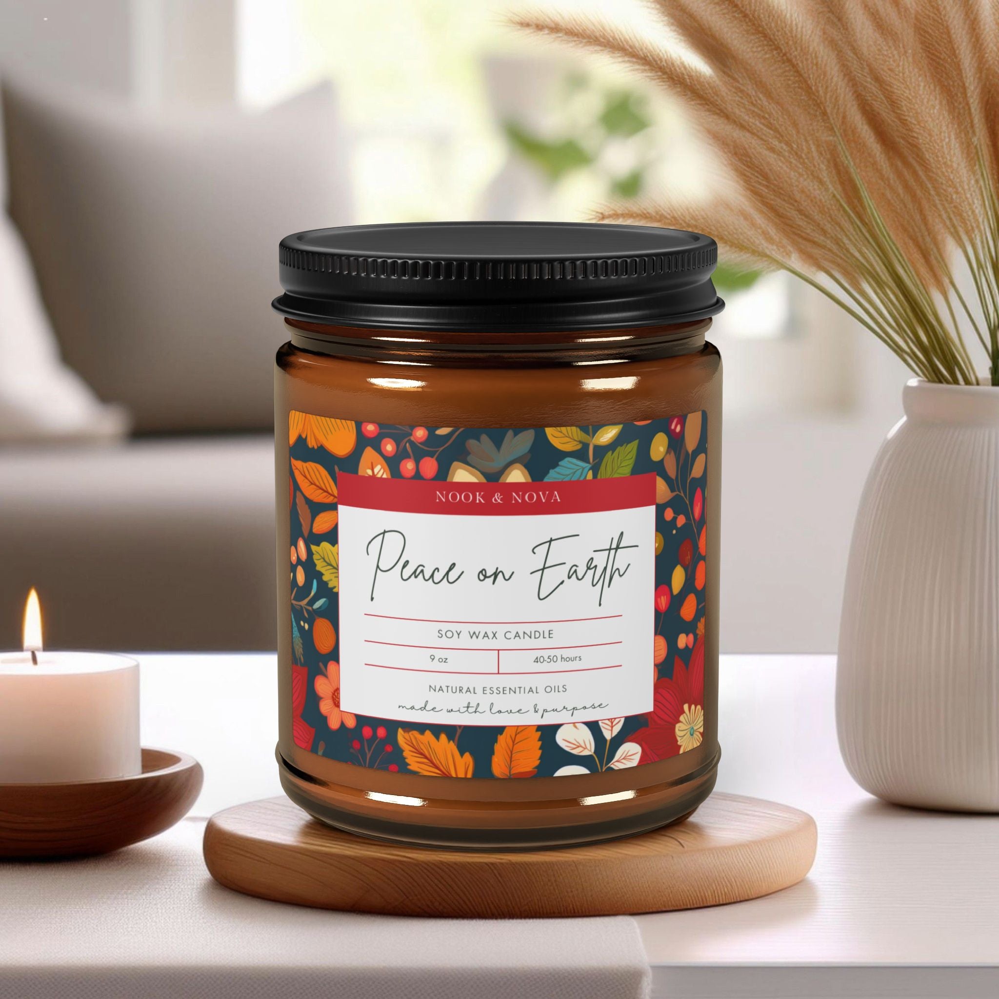 Peace on Earth Scented Soy Candle by Nook & Nova ~ Make a Global Impact