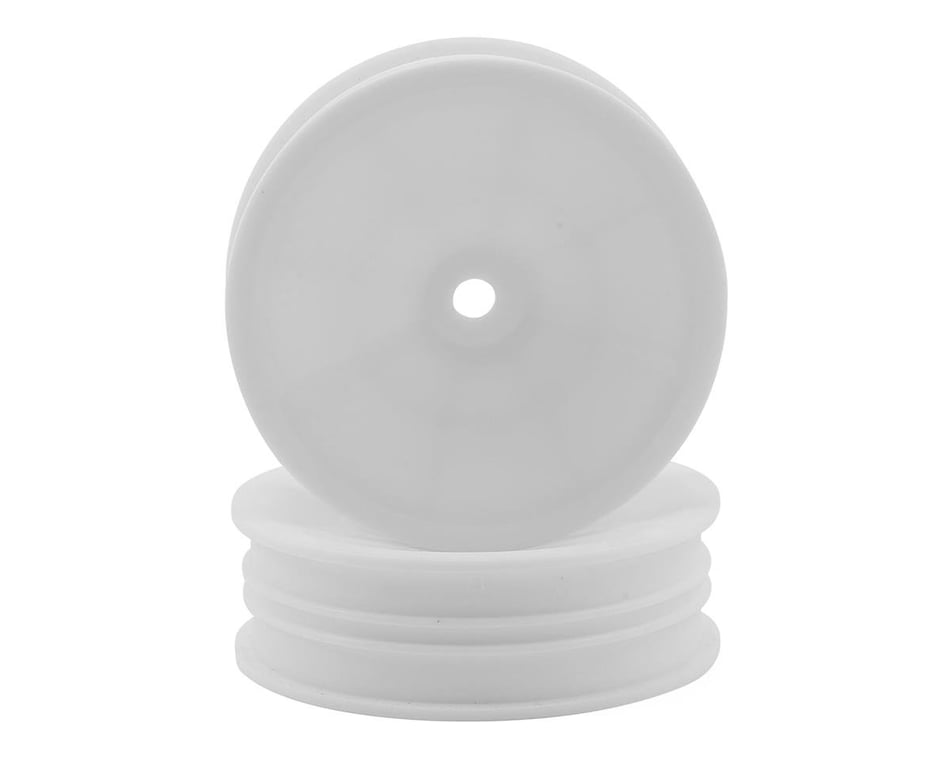 Team Associated 12mm Hex 2.2" "Slim" Front Buggy Wheels (White) (2) (B6)