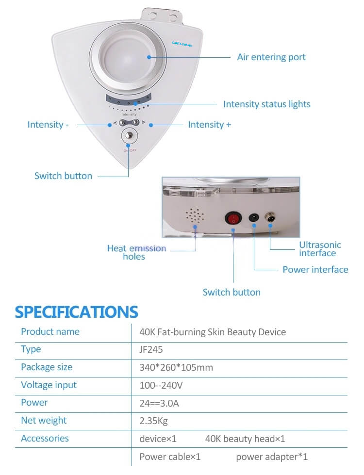 40K Ultrasonic Cavitation Machine MIni 2