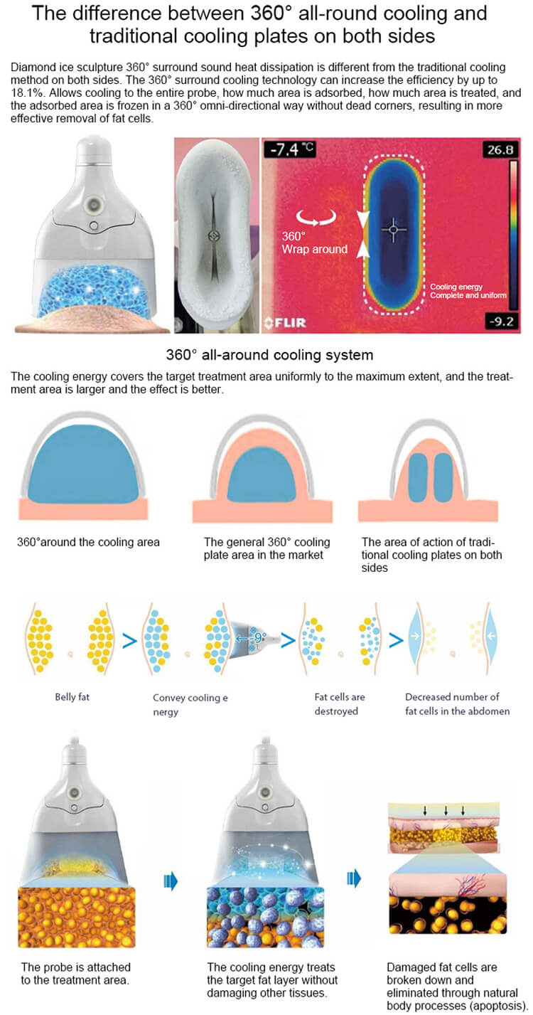 Urządzenie do kształtowania sylwetki Cryolipolysis + EMSlim 1