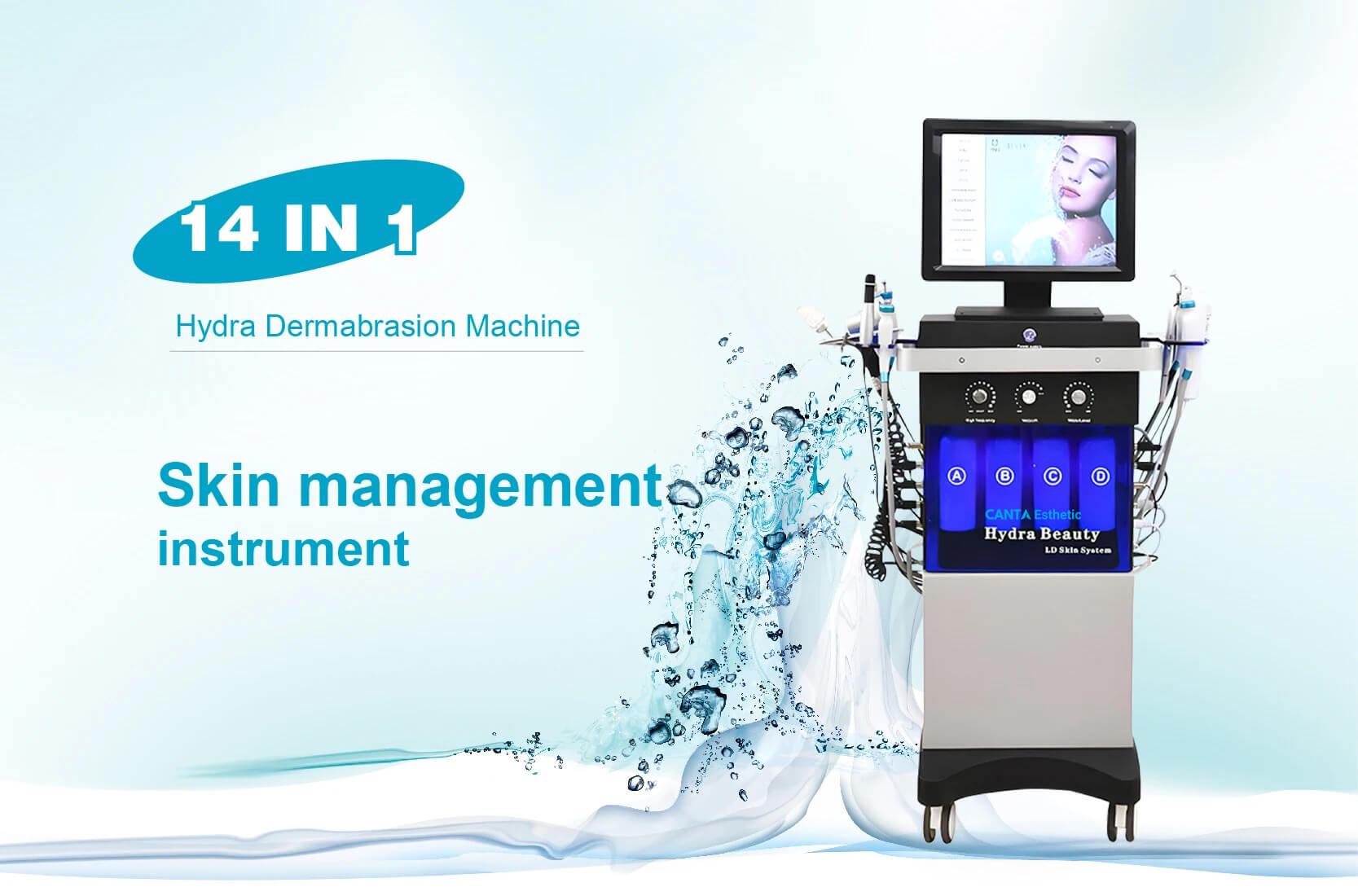 Hydra Dermabrasion Facial Machine 14 in 1