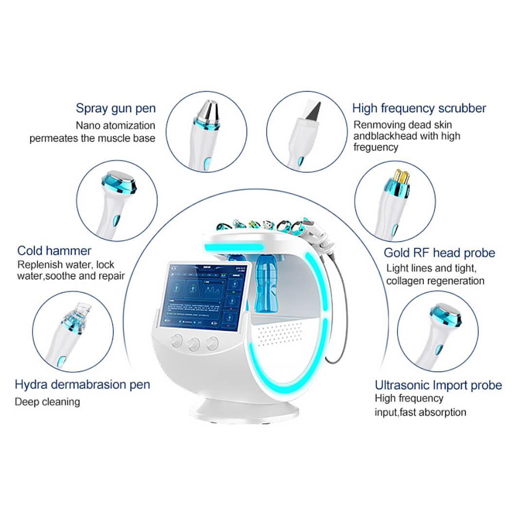 Hydro Facial machine ice blue handles