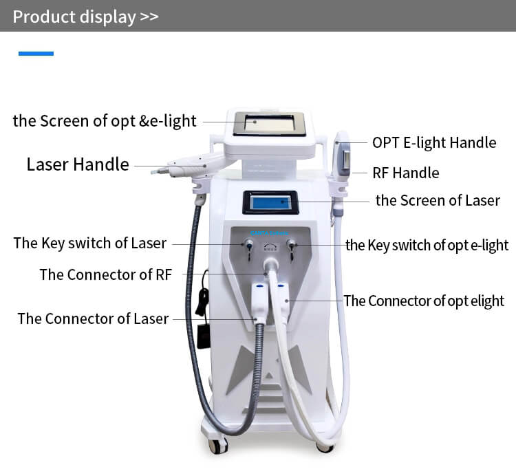 laser hair removal machine display