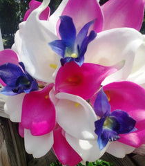 Blue Orchid Wedding Bouquet