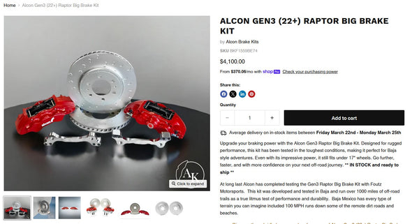 Alcon Gen 3 Raptor - see details