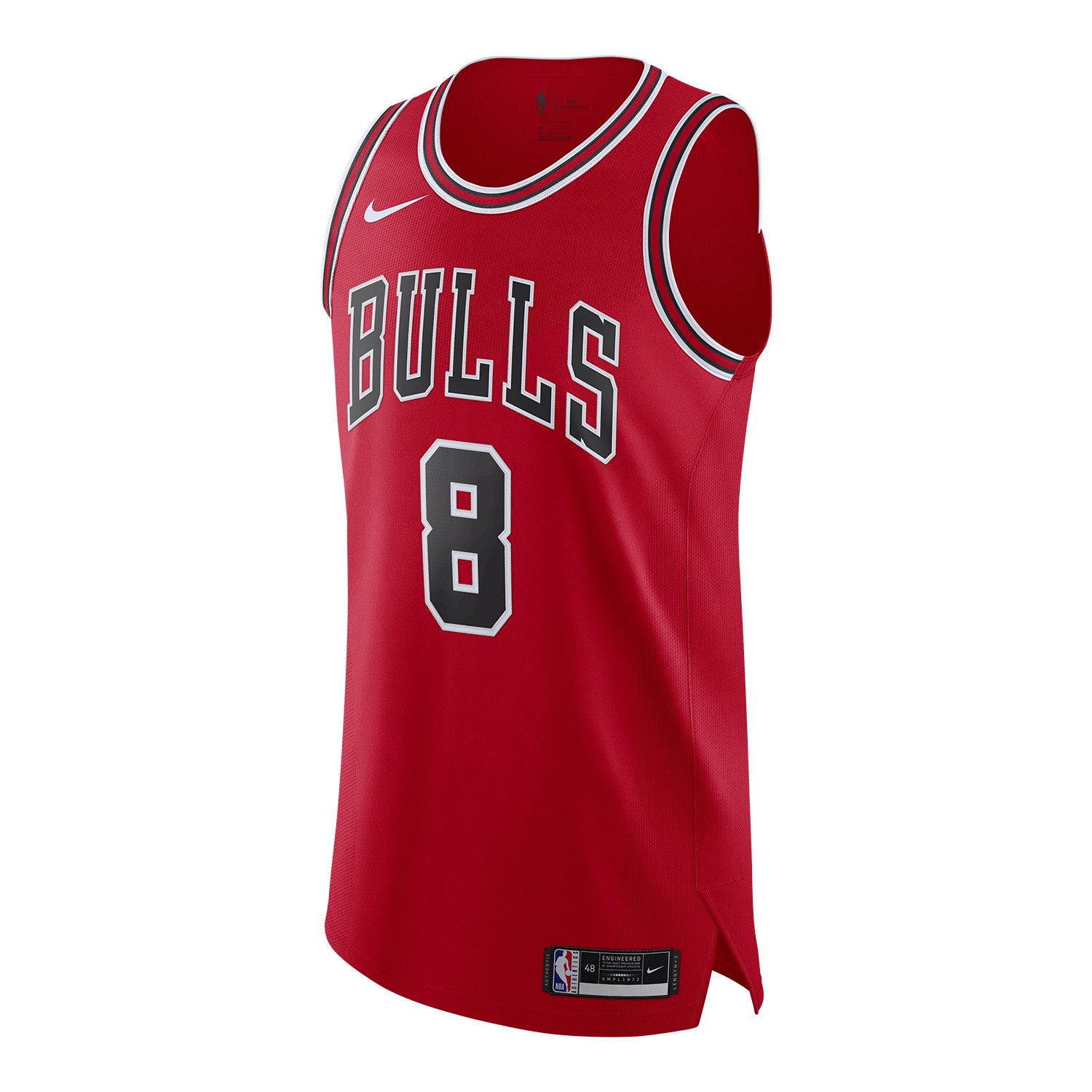Men's Nike Chicago Bulls No8 Zach LaVine Black Fashion NBA Swingman Jersey