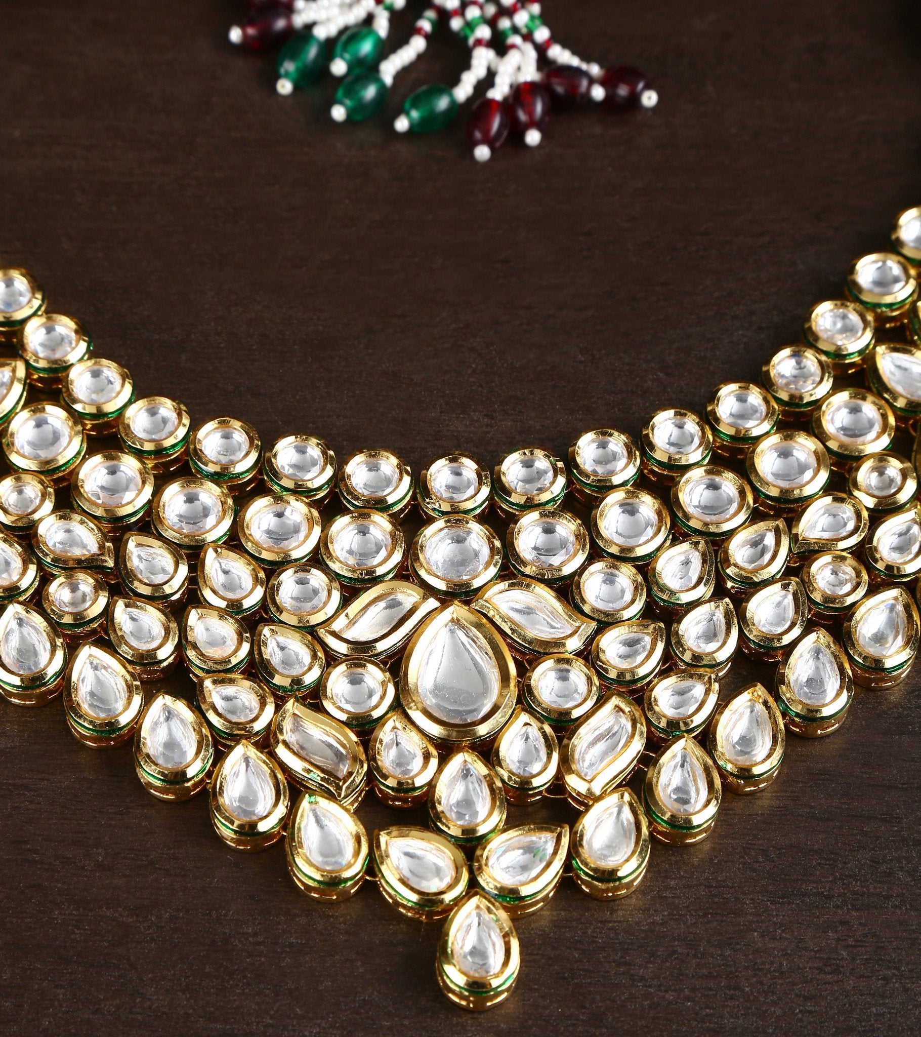 22 Carat Gold Plated Choker With High Quality Kundan Necklace – Jumkey ...