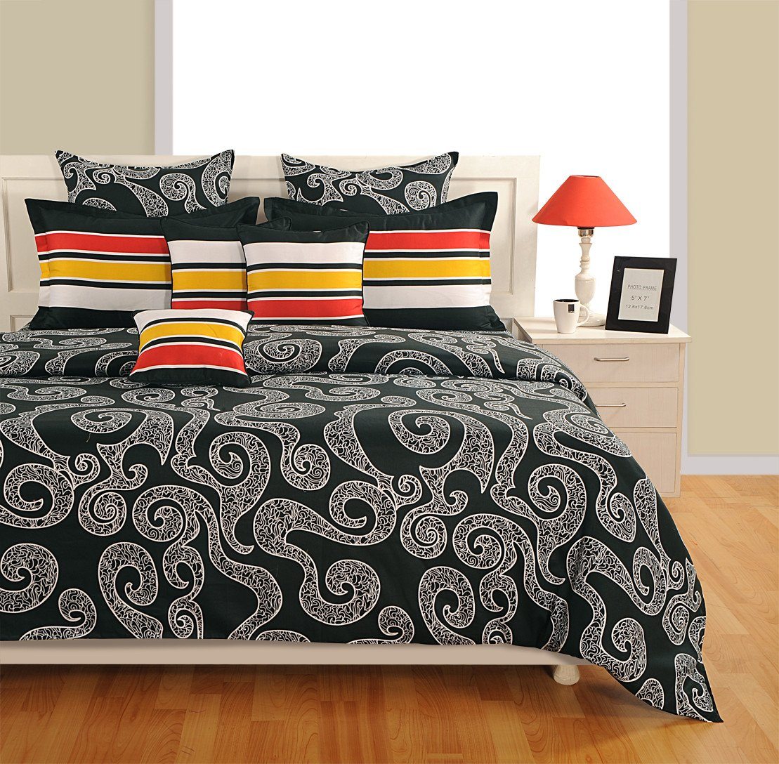 Canopus Designer Black And White Duvet Cover Set Flickdeal New