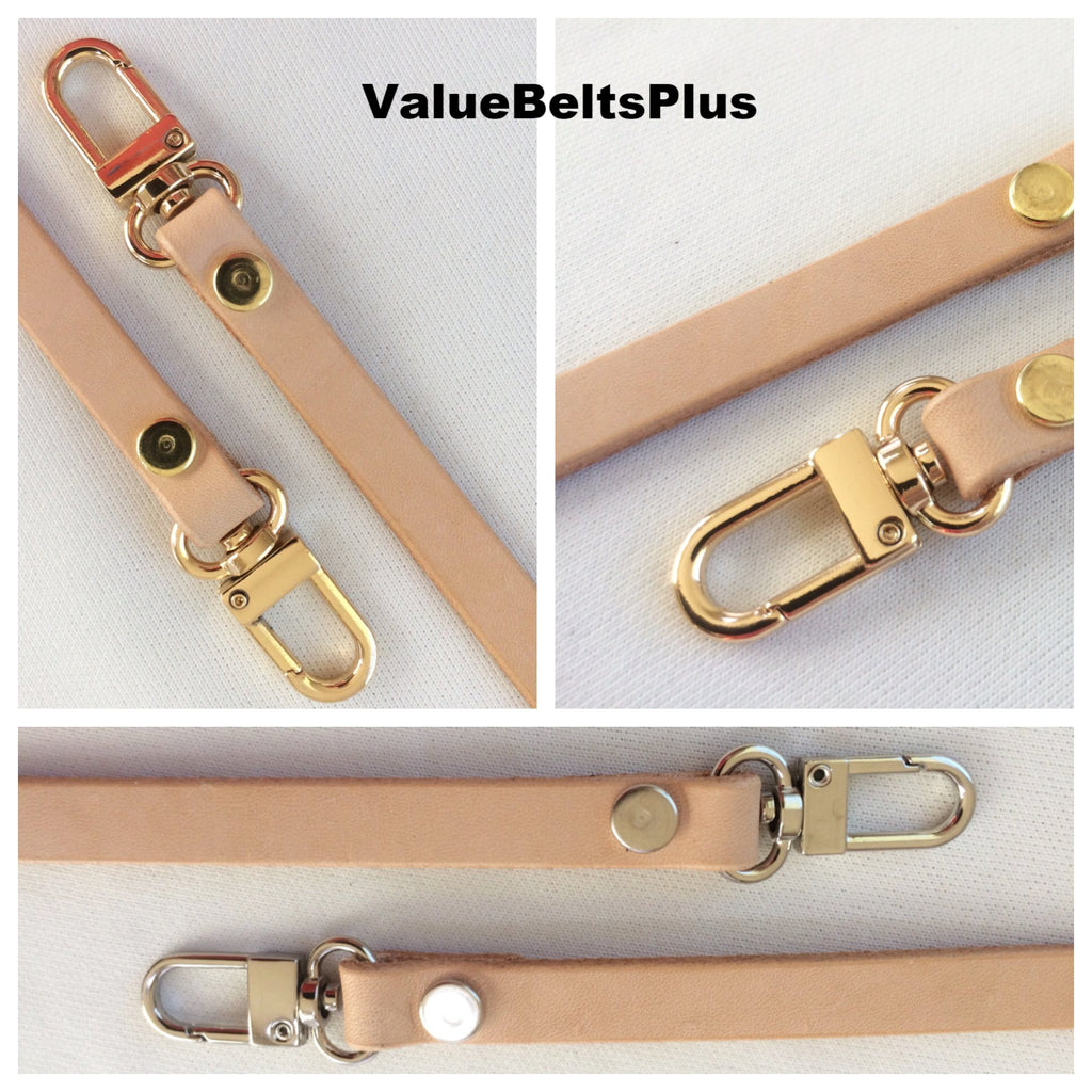 3/8 in. wide Vachetta Natural Leather Crossbody Bag Strap – ValueBeltsPlus