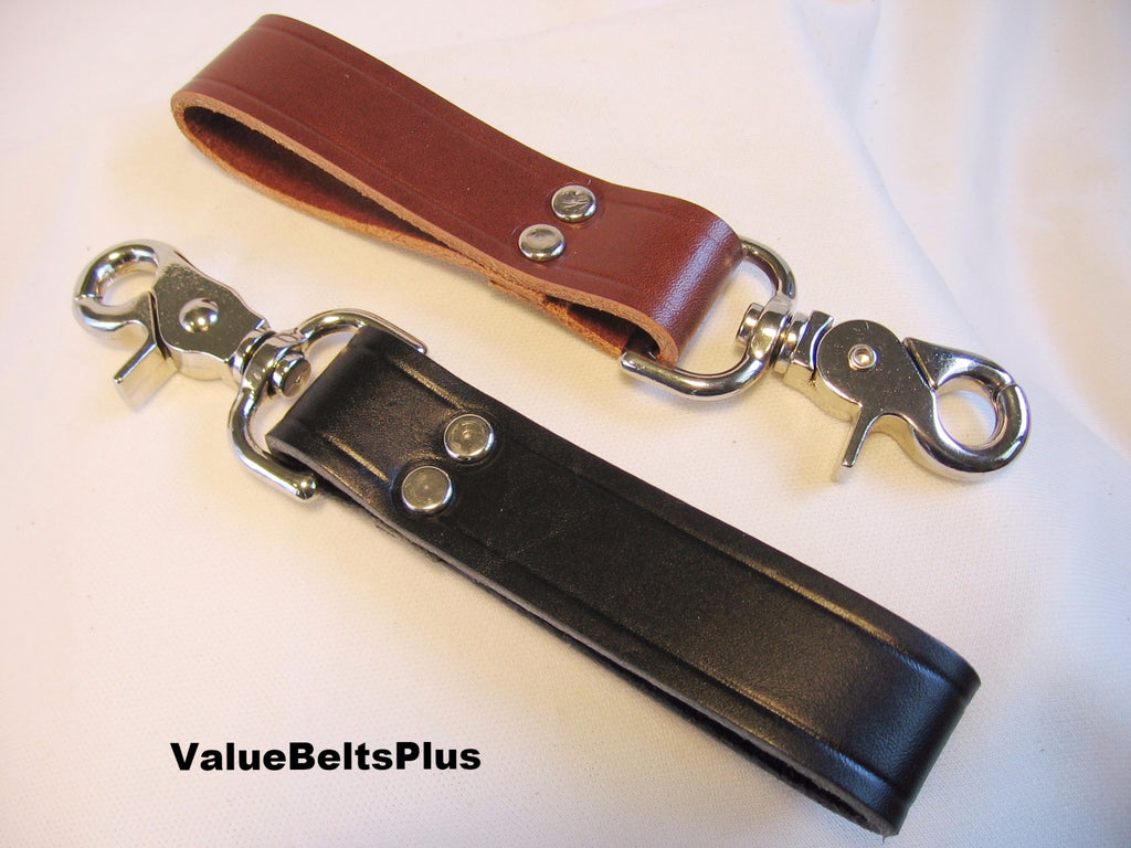 leather belt key chain