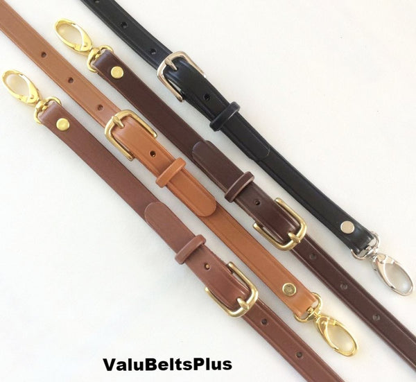 Adjustable Leather Cross Body Bag & Purse Straps - Choice of Widths, L ...