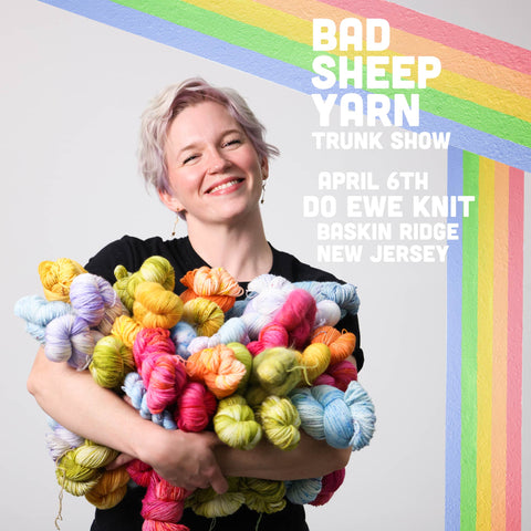 Fuzzy Goat and Do Ewe Knit Trunk Shows!! – Bad Sheep Yarn