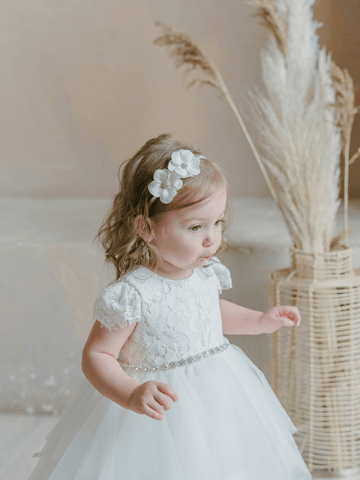 Baby Baptism Dresses Flower Girl Wedding White Dress