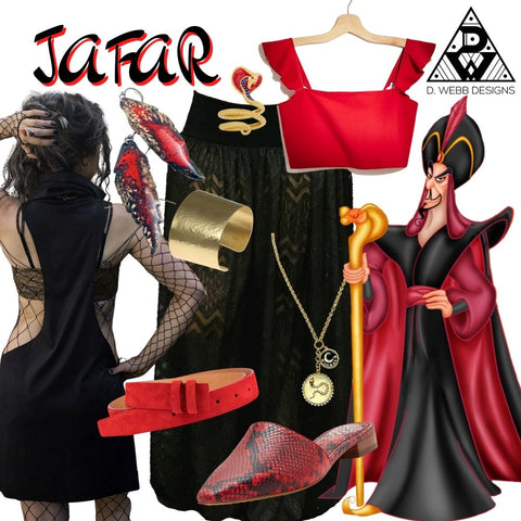 Image of items used to put together a Jafar costume