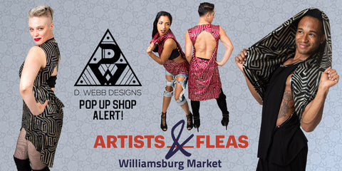 D.Webb Designs Pop Up Shop @ Artists & Fleas Williamsburg Market - July 10 & 11