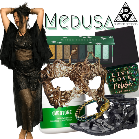 Medusa's costume and makeup idea