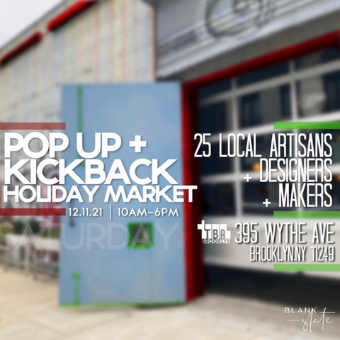 Williamsburg brooklyn pop up shops holiday market kickback 2021