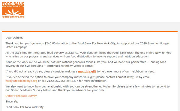 Food Bank of New York