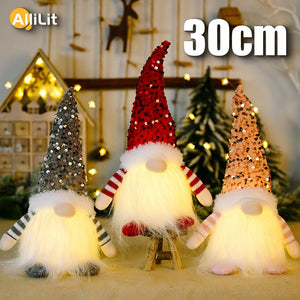 Christmas Gnome with Led Light. Christmas Decorations for Home. - summitzonesupplies
