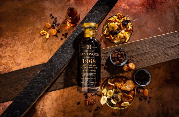 A bottle of The Cask Trials Single Grain Whisky