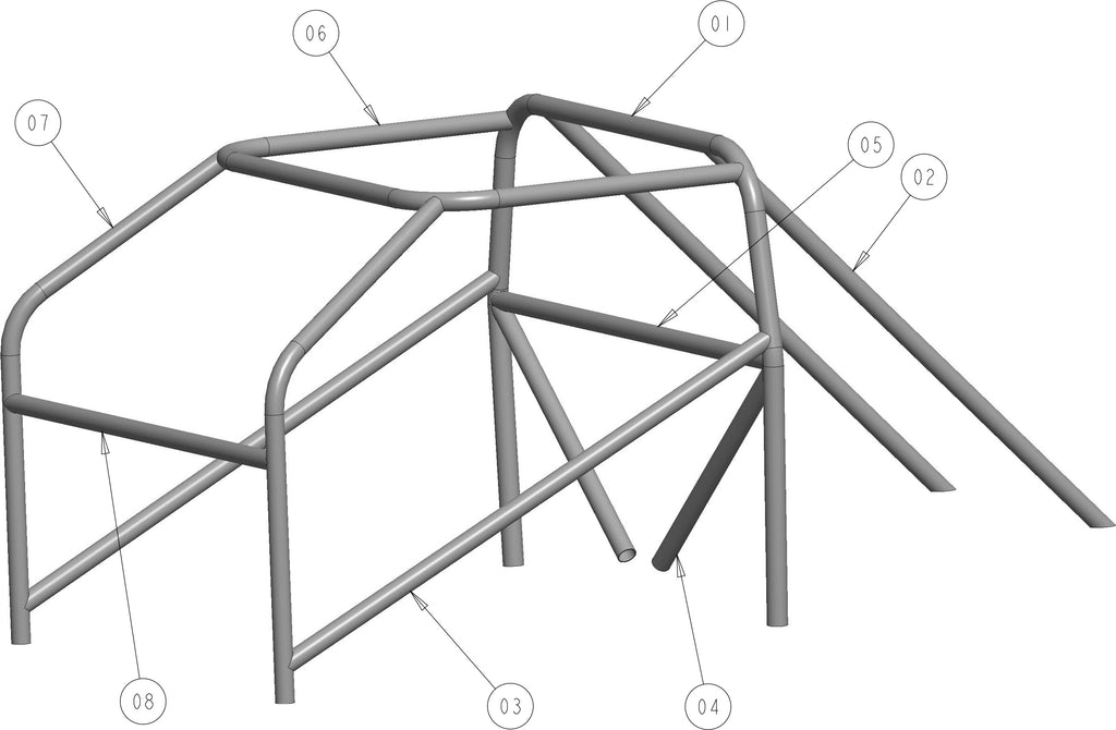 Roll Bar & Roll Cage Component Diagram